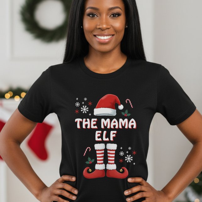 T-shirt Famille d'elfes de Noël qui s'associe Funny T-shir (Christmas Elf Family Matching Funny Black T-Shirt
)