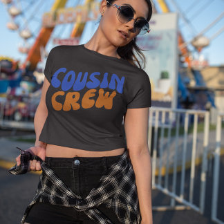 T-shirt Famille d'équipage Cousin Retro correspondant