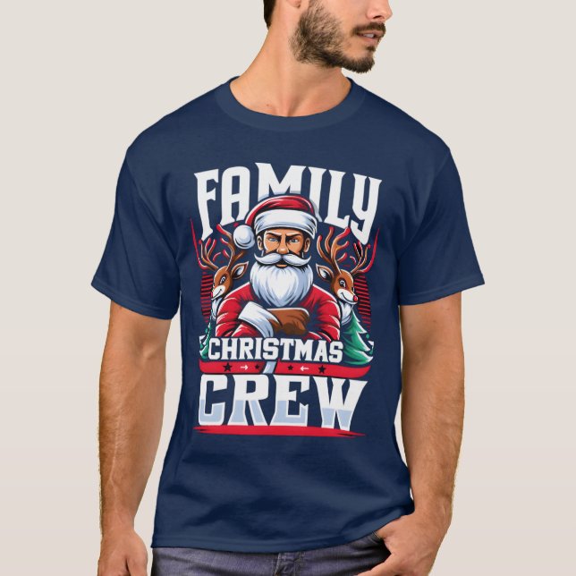 T-shirt Famille d'équipage de Noël amis (Devant)
