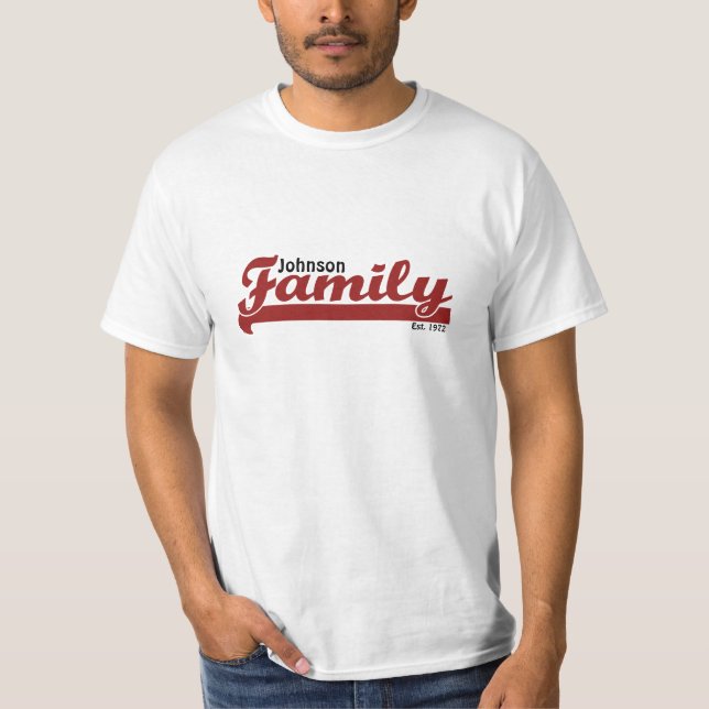 T-shirt Famille d'équipe (Devant)