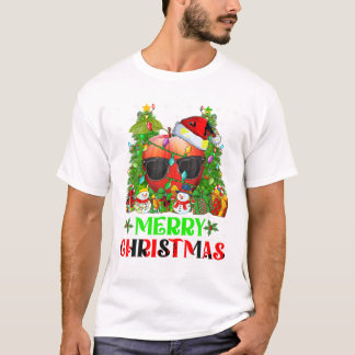 T-shirt Famille des feux d'arbres de Noël