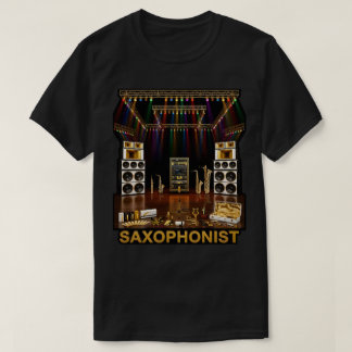 T-shirt Famille des Saxophones : Soprano Alto Ténor Baryto