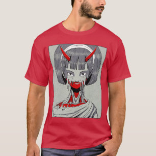 T-shirt Famille d'horreur anime flippante