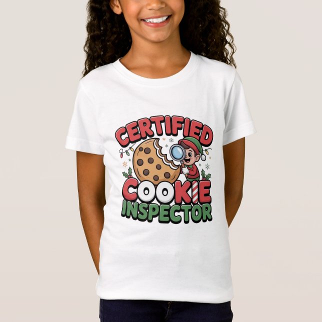 T-Shirt Famille d'inspecteurs de cookies certifiés (Devant)