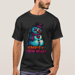 T-shirt Famille drôle de Noël Vide Cœur de neige Bonhomme