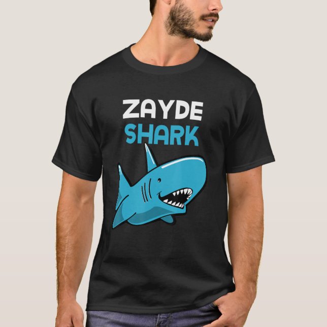 T-shirt Famille drôle de Zayde Requin (Devant)