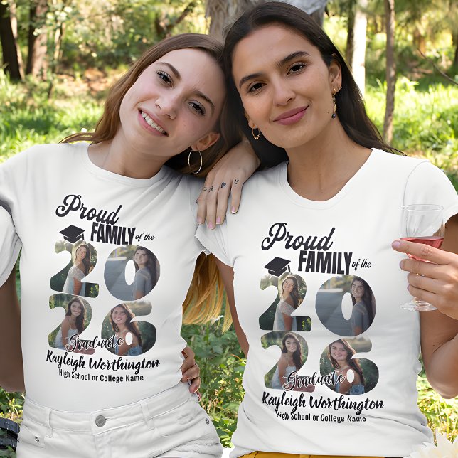 T-shirt Famille du diplômé de 2026 (Créateur téléchargé)