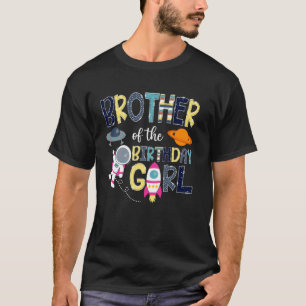 T-shirt Famille du frère de l'astronaute spatial d'anniver