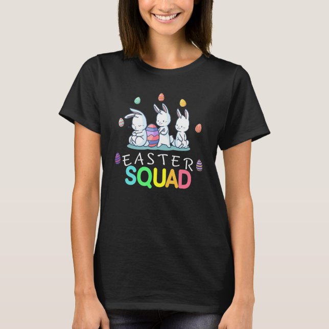 T-shirt Famille Easter Squad Matatching Bunny Egg Hunt Gro (Devant)
