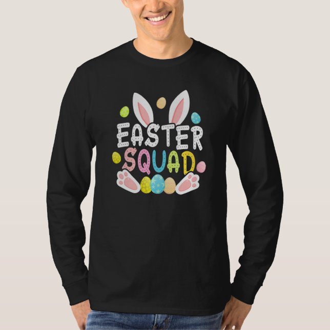 T-shirt Famille Easter Squad Matatching Bunny Egg Hunt Gro (Devant)