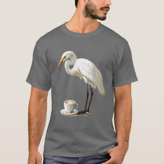 T-shirt Famille Egret Bird