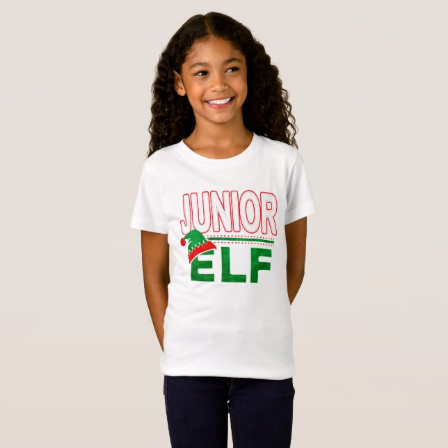 T-Shirt Famille Elf | Junior Elf Noël Holiday #TeamElf (Devant entier)