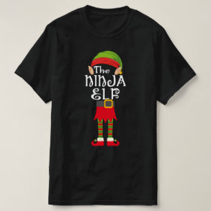 T-shirt famille elf ninja jumelée noël