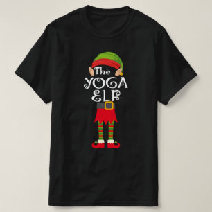 T-shirt famille elf yoga assortie noël