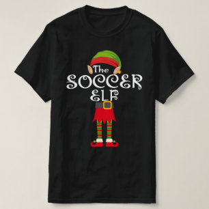 T-shirt famille elfe de football jumelé noël