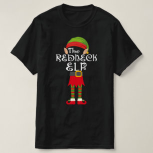 T-shirt famille elfe redneck appariement noël