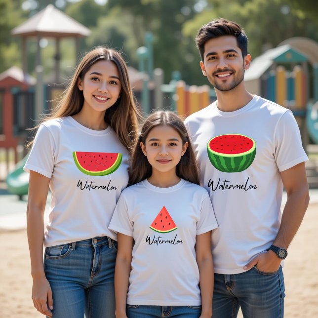 T-shirt famille enfant pastèque (Créateur téléchargé)