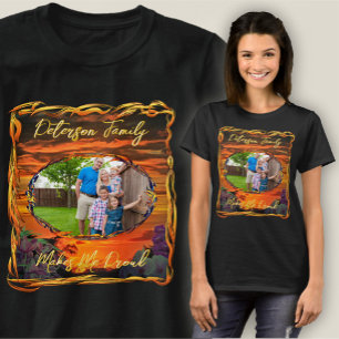 T-shirt Famille Fier Coucher de soleil 2584