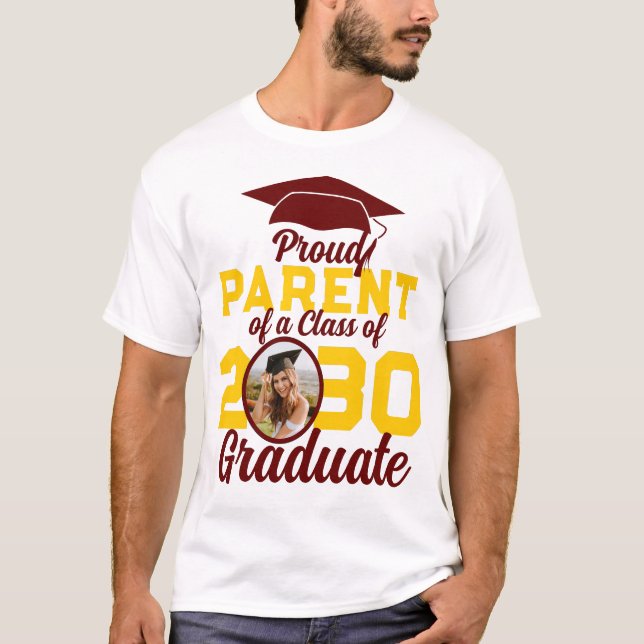T-shirt Famille Fière Classe De Graduation Personnalisée D (Devant)