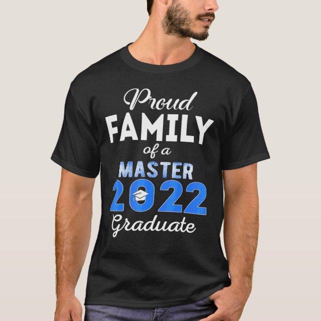 T-shirt Famille Fière De 2022 Classe Master Famille Diplôm (Devant)
