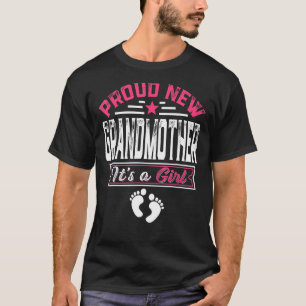 T-shirt Famille Fière Nouvelle grand-mère C'est une fille 
