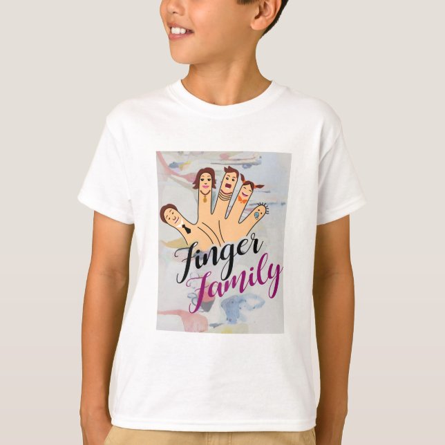 T-shirt Famille Finger (Devant)