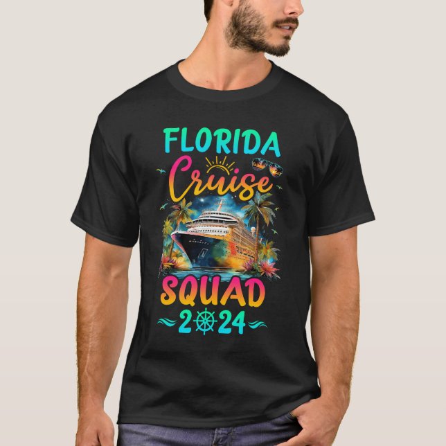 T-shirt Famille Florida Cruise Squad 2025 Vacances d'été M (Devant)
