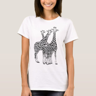 T-shirt Famille Giraffe