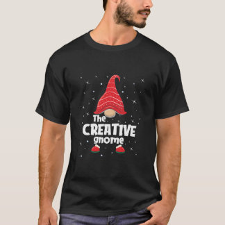 T-shirt Famille Gnome Créative Correspondant Noël Gif Drôl