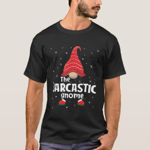 T-shirt Famille Gnome Sarcastique Correspondant Noël Gi dr