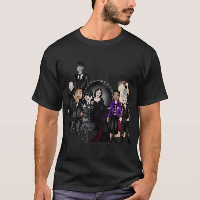 T-shirt Famille gothique (Devant)
