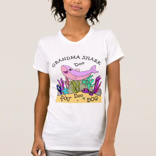 T-shirt Famille Grandma Shark Doo Doo