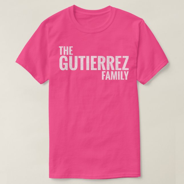 T-shirt Famille Gutierrez Nom de famille Gutierrez Gutierr (Design devant)