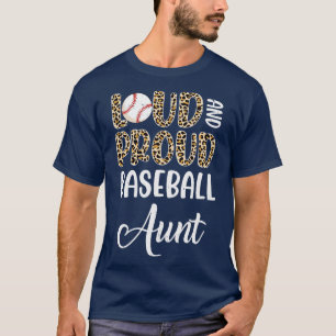 T-shirt Famille Léopard Loud Fier Américaine De Baseball