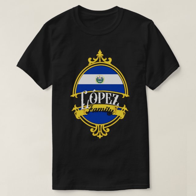 T-shirt Famille Lopez El Salvador (Design devant)