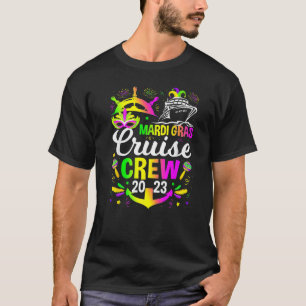 T-shirt Famille Mardi Gras Cruise Crew 2023 Matching Group