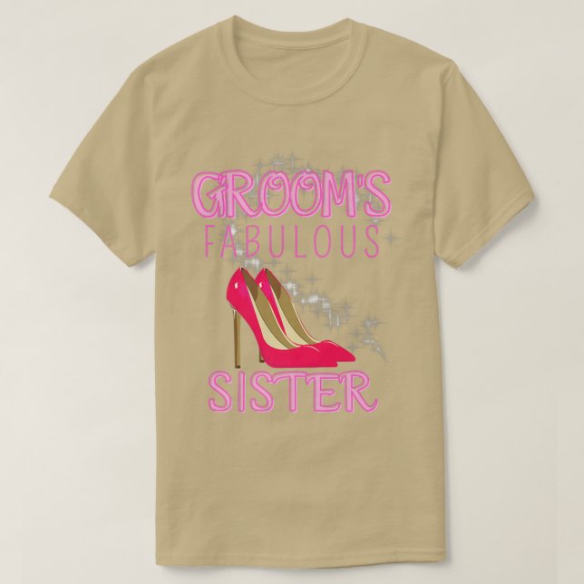T-shirt Famille Mariage Cadeaux Pièces Fabuleux Soeur (Design devant)