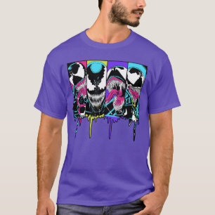 T-shirt Famille Marvel Venom Panneau de bande dessinée col