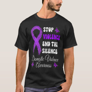 T-shirt Famille Mettre fin à la violence Mettre fin au sil