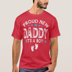 T-shirt Famille mignonne Genre Révéler Fier Nouveau Papa C