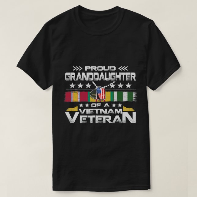 T-shirt Famille militaire des États-Unis Fière petite fill (Design devant)