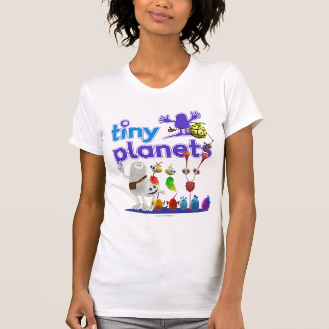 T-shirt Famille minuscule de planètes (Devant)