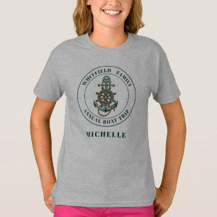 T-shirt Famille nautique personnalisée Vacances d'été