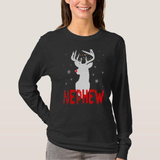 T-shirt Famille Nephew Correspondant Pyjama Noël Nose Deer