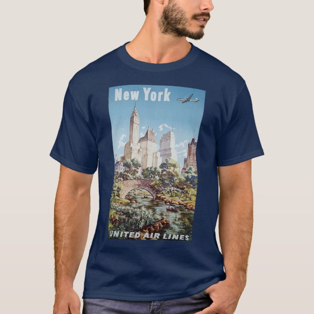 T-shirt Famille New York Vacances (Devant)