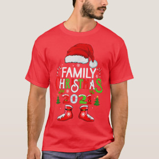 T-shirt Famille Noël 2021 équipage Xmas Squad père Noël dr