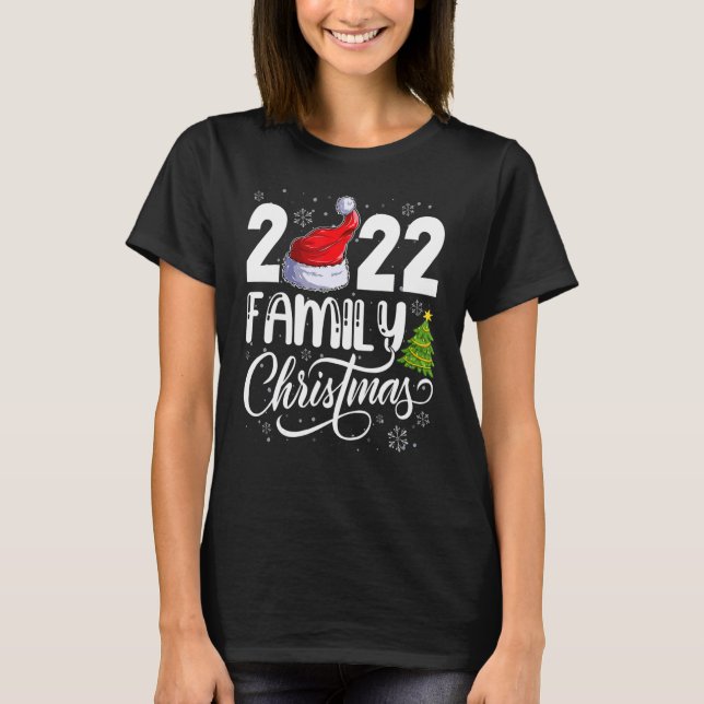T-shirt Famille Noël 2022 Équipe Père Noël Squad Xmas Tree (Devant)