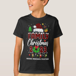 T-shirt Famille Noël 2023 Equipe Correspondante Père Noël