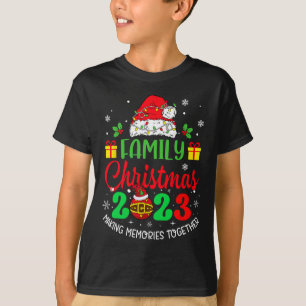 T-shirt Famille Noël 2023 Équipe de match Père Noël Xm