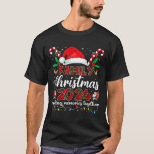 T-shirt Famille Noël 2024 Equipe Correspondante Père Noël